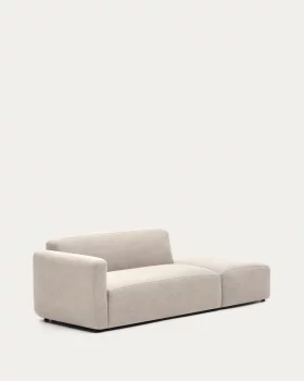 Двухместный модульный диван Neom с модулем спинки, бежевый 244X89X78 CM