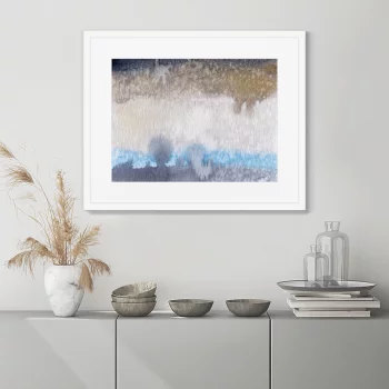 Постер в раме Forest on a frosty morning 52X42 CM