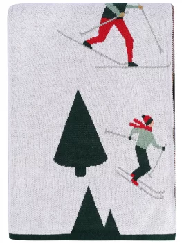 Плед из хлопка Let's Ski 130X180 CM