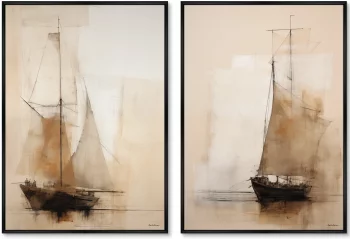 Набор из двух постеров на холсте The Coravels 75X105 CM