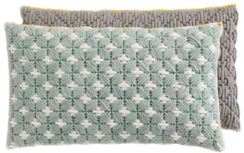 Декоративная подушка Silai Cushion 60X35 CM серо-голубая
