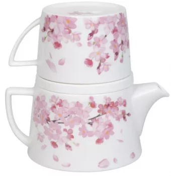 Набор чайник заварочный и кружка Cherry Blossoms 650 / 650 ml