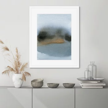 Постер в раме Lakeside late evening 42X52 CM