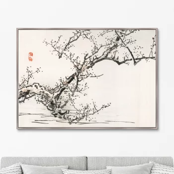 Постер Tree against the backdrop of water 105X75 CM