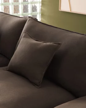 Двухместный диван Anarela из льна с чехлом taupe 220 CM