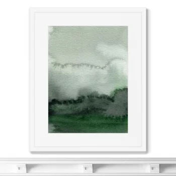 Постер в раме Cloud over the hills 42X52 CM