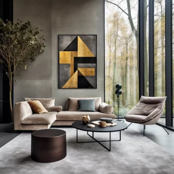 Постер на холсте Sharp corners 75X105 CM