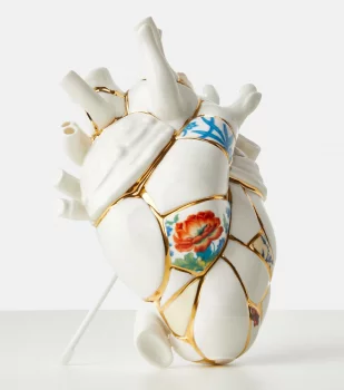 Фарфоровая ваза Love in Bloom Kintsugi 17X9X25 CM