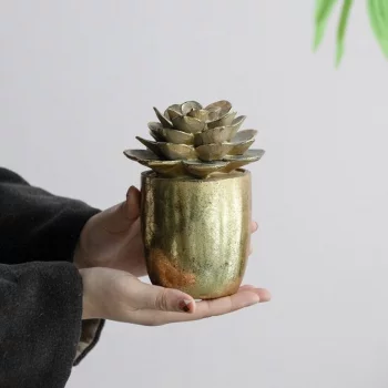 Декоративный элемент Pot with Flower 11X11X16 CM