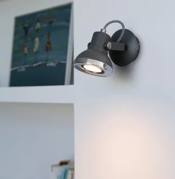 Настенный светильник Ring LED 9X14X10 CM серый