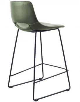 Полубарный стул Zahara 65X47X50 CM зелёного цвета