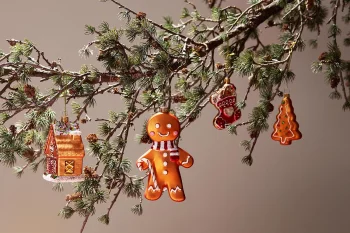 Набор из четырёх ёлочных украшений Ginger Celebration