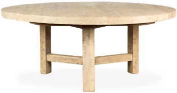 Круглый стол из массива сосны Wabi-sabi Yamck 180X180X76 CM