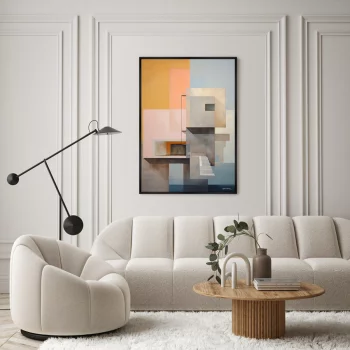 Постер на холсте Buildings afternoon look 75X105 CM