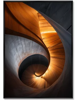 Постер на холсте Wood Curves 75X105 CM