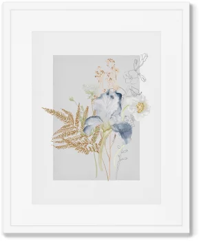 Набор из четырёх постеров Floral set in pale shades 42X52 / 42X52 / 42X52 / 42X52 CM