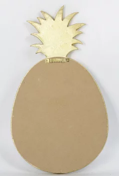 Зеркало настенное золотистое с декором в виде ананаса 27X3X46 CM