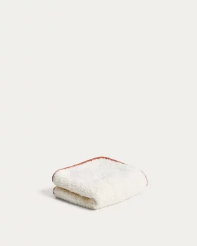 Полотенце из 100% хлопка Sedora с оранжевым контрастным деталем 30X50 CM