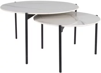 Комплект столиков Vetro 80X80X45 / 60X60X37 CM