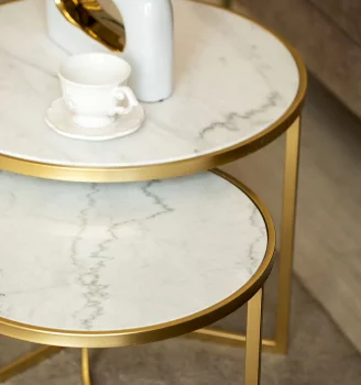 Комплект из двух столиков Jotsana 60X60X46 / 50X50X41 CM