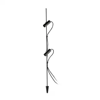 Ландшафтный светильник черный CLAP LED 2X6W 3000K 38° 103X9.7X9.7 CM