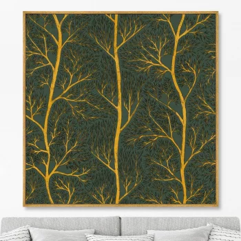 Постер на холсте Symphony of leaves 105X105 CM