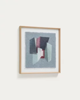 Картина Veluni из переработанной бумаги, многоцветная 60X60X3.8 CM