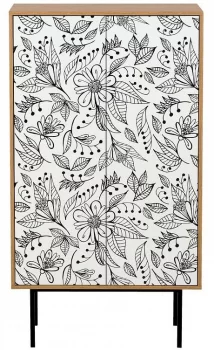 Высокий комод Boho Color 84X40X150 CM