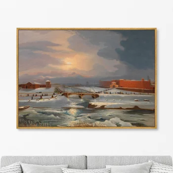 Постер на холсте Winter 105X75 CM