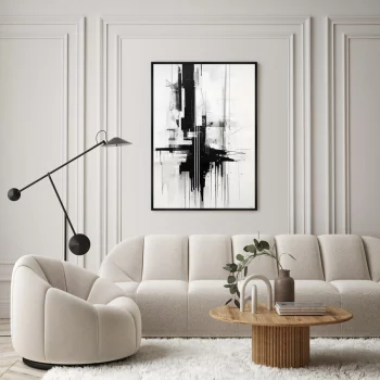 Постер на холсте The weightless city 75X105 CM