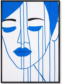 Постер на холсте Through the blue strings 75X105 CM