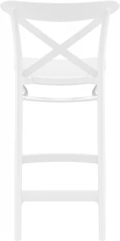 Стул пластиковый полубарный Cross Bar 45X50X96 CM белый
