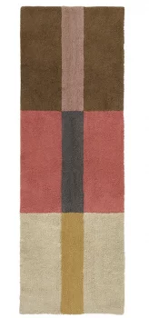 Шерстяная стираемая ковровая дорожка Chroma Stripes 80X230 CM