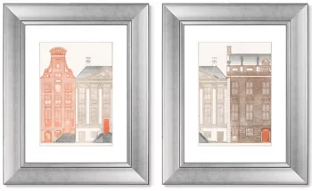 Диптих Amsterdam canal houses 41X51 / 41X51 CM