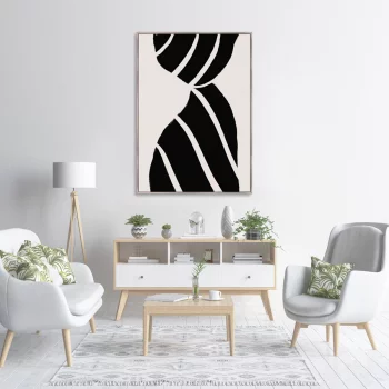 Репродукция на холсте Curtain silhouette 75X105 CM