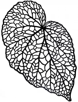 Панно из металла Xylem 71X119 CM