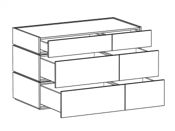 Комод Licata 118X60X75 CM