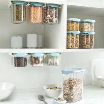 Набор из 3 подвесных контейнеров для хранения Cupboardstore 1300 ml тёмный опал