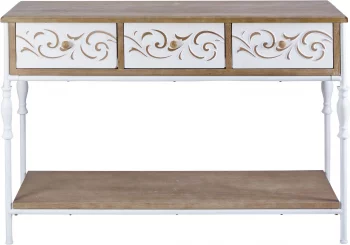 Консоль с 3 ящиками и полкой 120X40X80 CM