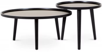 Набор из двух столиков Focus 80X80X35 / 50X50X43 CM