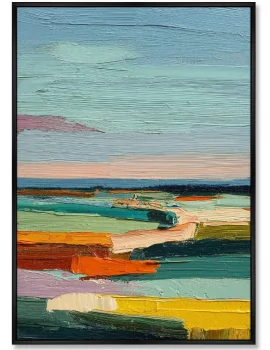 Постер на холсте The Earth Was Covered with a Colorful Blanket 75X105 CM