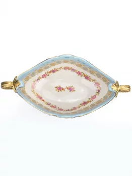 Декоративная сервировочная чаша с ручками 41X22X16.5 CM