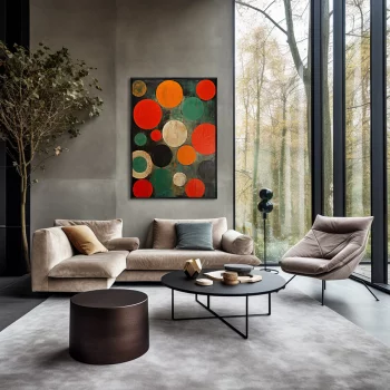 Постер на холсте Planets of color 75X105 CM