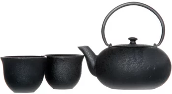 Чугунный чайник с чашками Fuku 550 ml