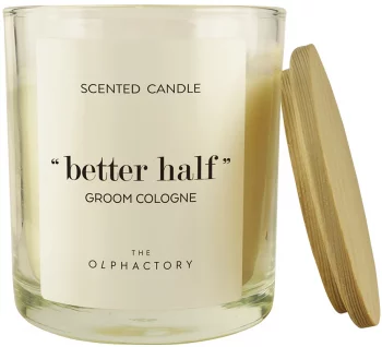 Свеча ароматическая The Olphactory Better Half Groom Cologne 40 часов горения