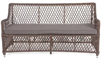 Диван из искусственного ротанга Латте 160X60X85 CM