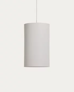 Абажур для потолочного светильника Niani из хлопка цвета слоновой кости 30X50 CM