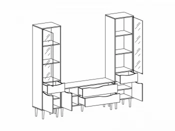 Композиция Like 4 227X40X200 CM