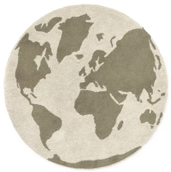 Ковёр для детской World map Ø120 CM
