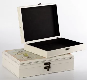 Набор из двух шкатулок Fedlimid 34X26X9 / 29X23X7 CM